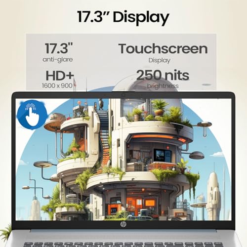 HP Laptop 17.3 pulgadas AMD Ryzen 5 8GB RAM 512GB SSD miniatura 4