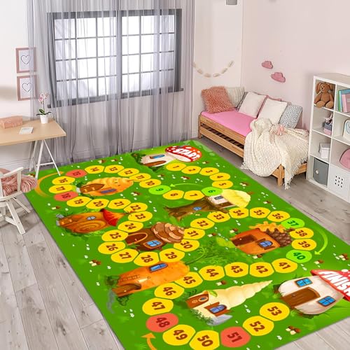 Alfombra de juego, divertida y educativa alfombra de juego de ciudad para Hot Wheels Track Racing y juguetes, alfombra de área para dormitorio, sala de juegos, 2 x 3 pies