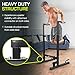ProsourceFit Power Dip Station Adjustable Height Upper Body Equipment for Home Gym