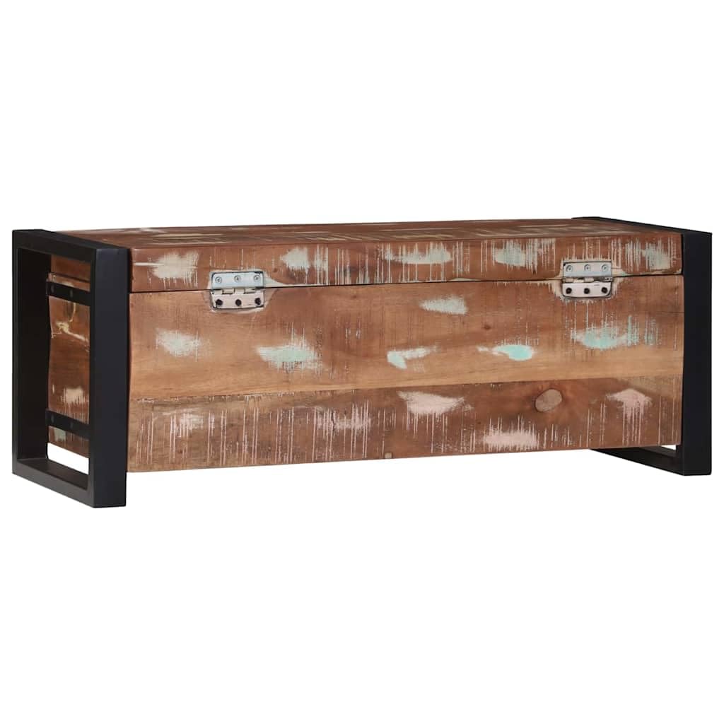 Generico Bauli Portaoggetti 80 x 30 x 30 cm Legno massello di Recupero,Armadietti e portaoggetti,Bauli e cassapanche-4015974