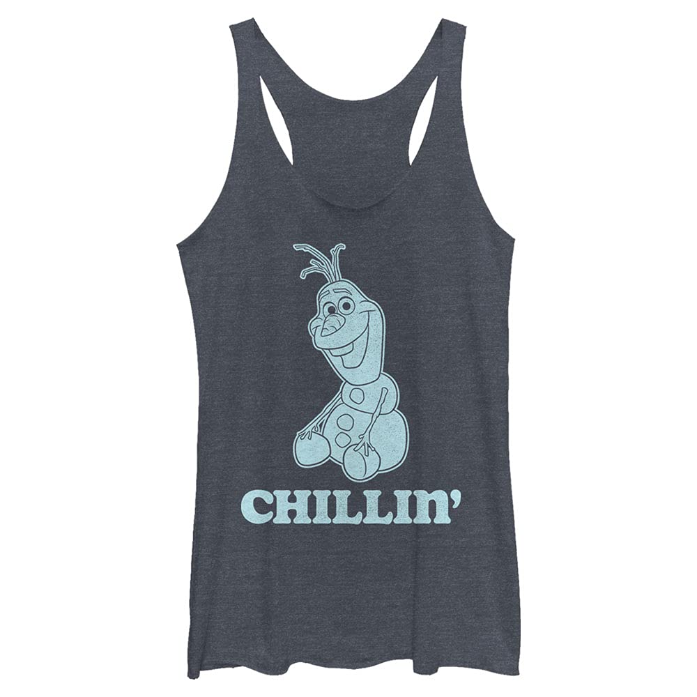 Disney Frozen Basic Chill Tri-Blend Racerback Layering Tank T-Shirt Donna
