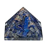  aqasha® Orgonit Pyramide Orgon Chembuster Dekoration 7 cm x 7 cm x 5 cm Organenergie (Lapislazuli)