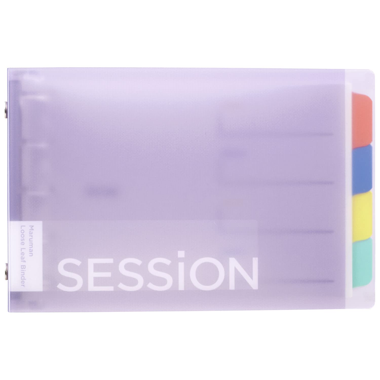 Maruman Session 5-Ring Binder, Mini Size, 3.8"x6", Light Purple