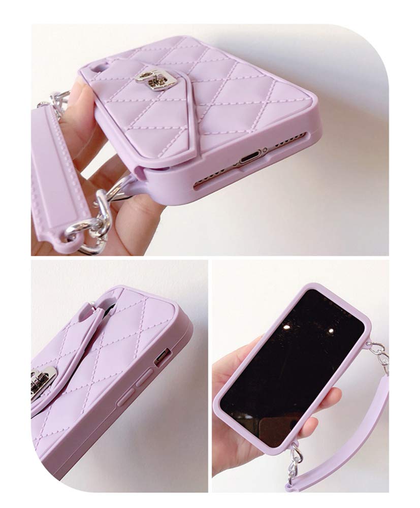 UnnFiko Handy-Hüllentasche Für IPhone 6/6S – Weiche Brieftaschenhülle Mit Schultergurt & Kartentaschen