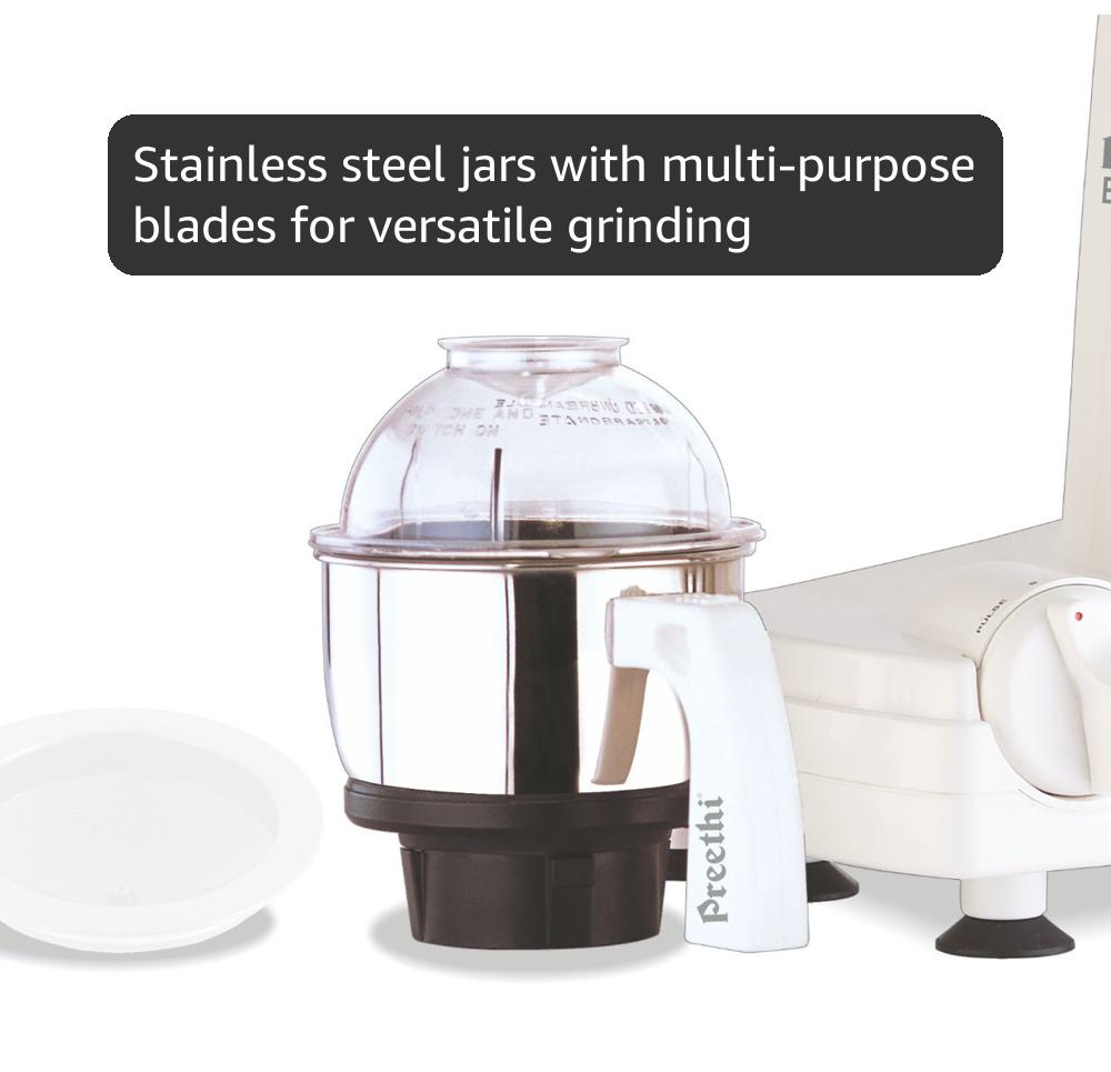 Amazon.com: Preethi Eco Twin Jar Mixer Grinder, 550-Watt: Electric