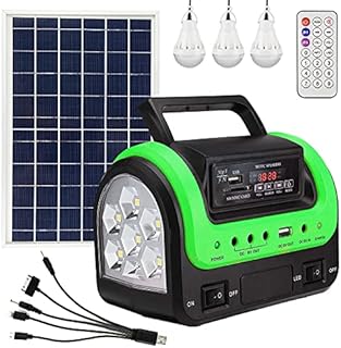 Solar Generator - Portable Generator with Solar Panel,Solar Power Generators Portable Power Station with Flashlight,Emergency Generator Solar Powered for Home Use Camping Travel Hunting Emergency