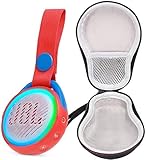 JBL JR POP Waterproof Portable Bluetooth Speaker for Kids Bundle with Deluxe Hard-Shell Case (Red 1-Pack)