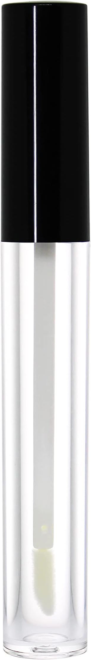nsb herbals Empty Clear/Transparent 5 ML Round Premium Acrylic Empty Lip Gloss, Lip Care, Cosmetic, Mascara, Liquid Eye Shadow, Lip Containers Tubes, Refillable Bottle With Plug (Pack of 12)
