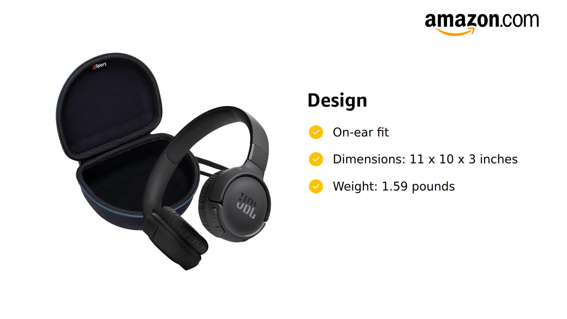 Amazon.com: JBL Tune 520BT Wireless On Ear Bluetooth Headphone