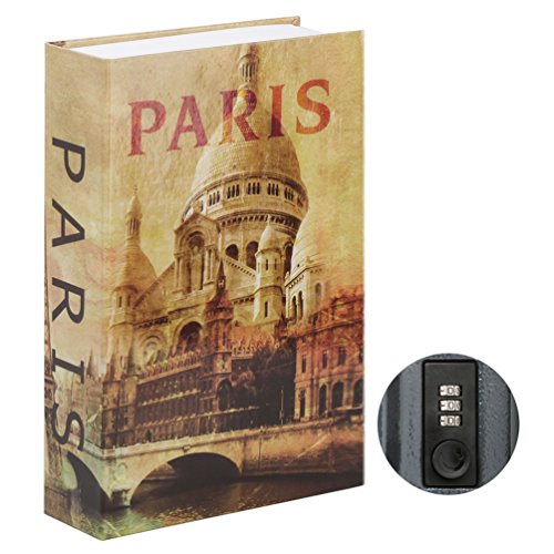 Jssmst Diversion Book Safe with Combination Lock, Secrect Hidden Safe Lock Box Large