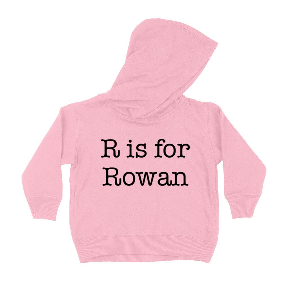 R is for Rowan Kids Hoodie Sweatshirt Toddler 5T Light Pink