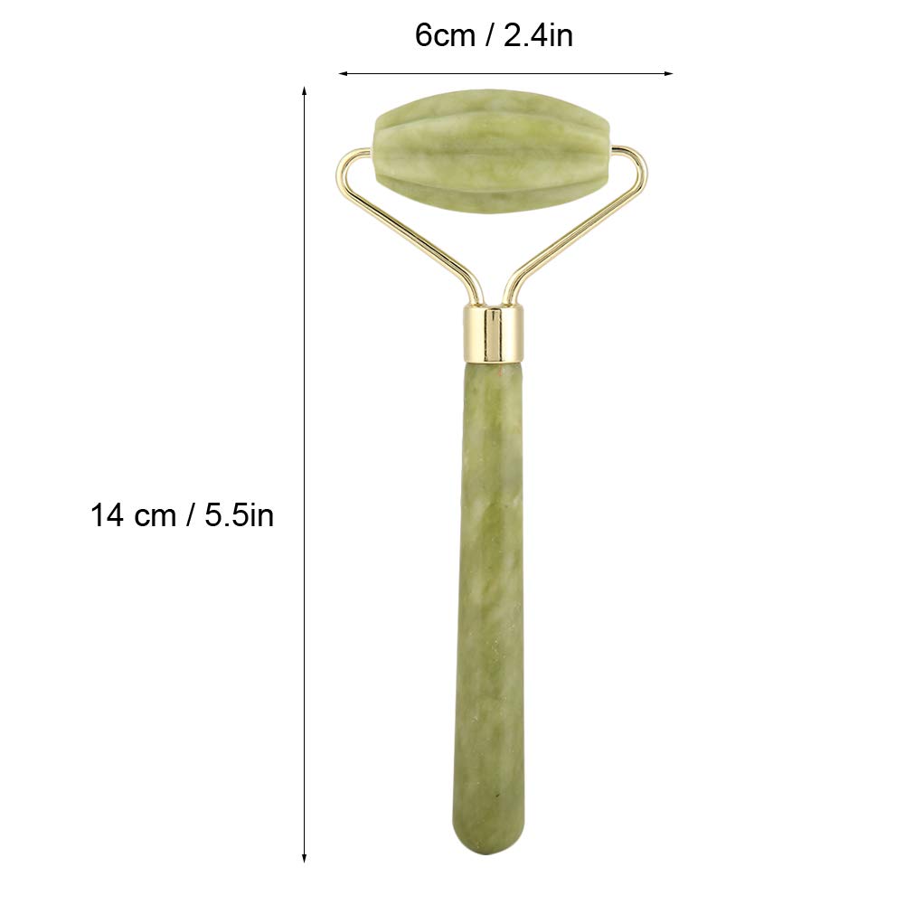 Ensemble Rouleau De Jade Et Gua Sha, Rouleau D'instruments De Beauté, Outil De Massage du Visage, Outil Guasha Pour les Yeux, le Cou, le Corps, les Soins de la Peau, la Relaxation Musculaire