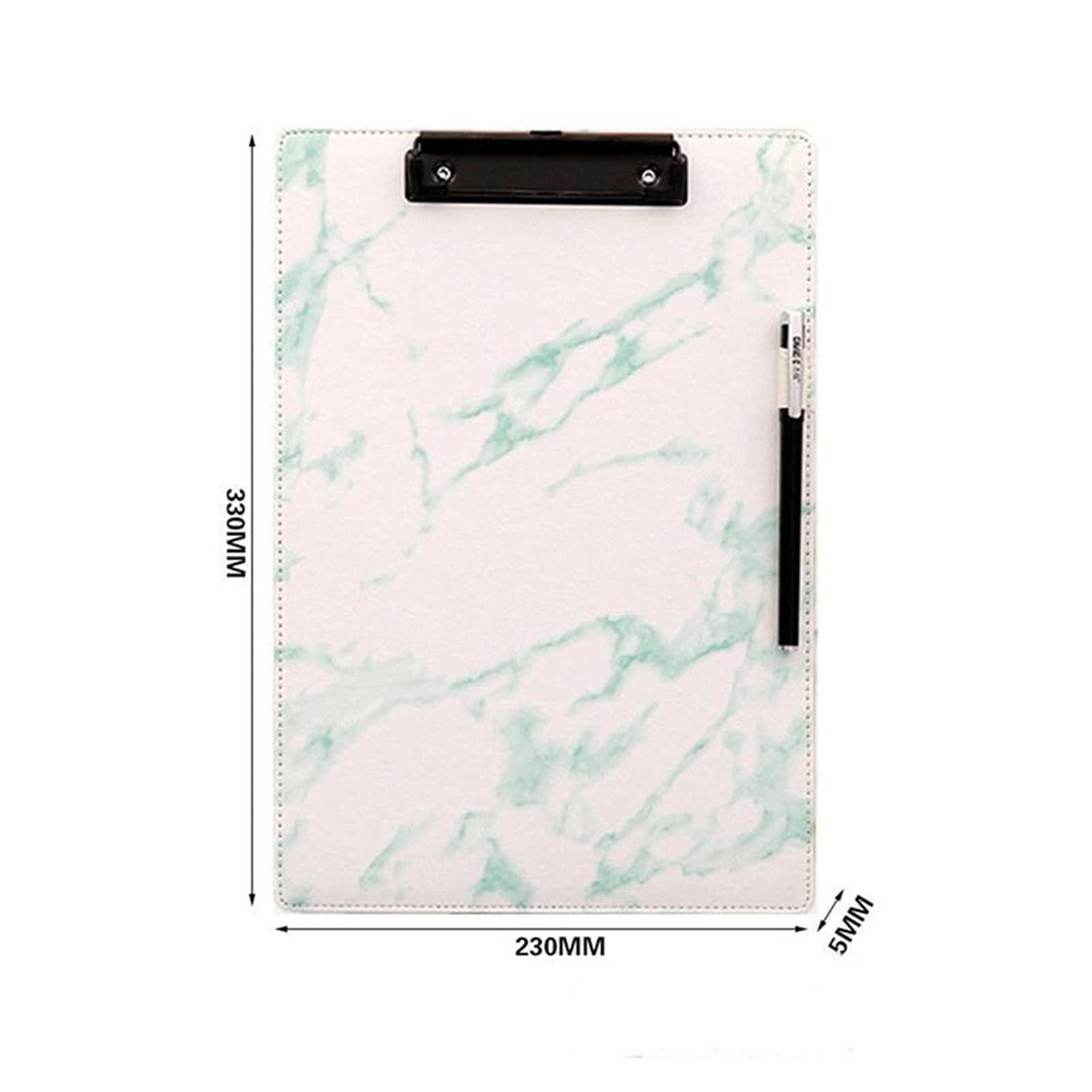 Przechowywanie Clipboard Marmur Clipboard Teczka Teczka Teczka Papeteria Płyta do pisania Klips Raport Materiały biurowe dla Office School Coaches Podkładka (kolor: Żółty)