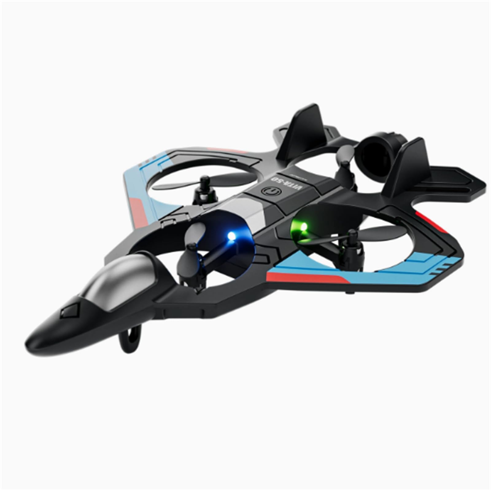 Dron zdalnie sterowany v50 dzieci – 6-kanałowy quadrocopter startem jednym przyciskiem, obrotami 3d utrzymywaniem wysokości i światłami led użytku wewnątrz i zewnątrz chłopców i,dual battery