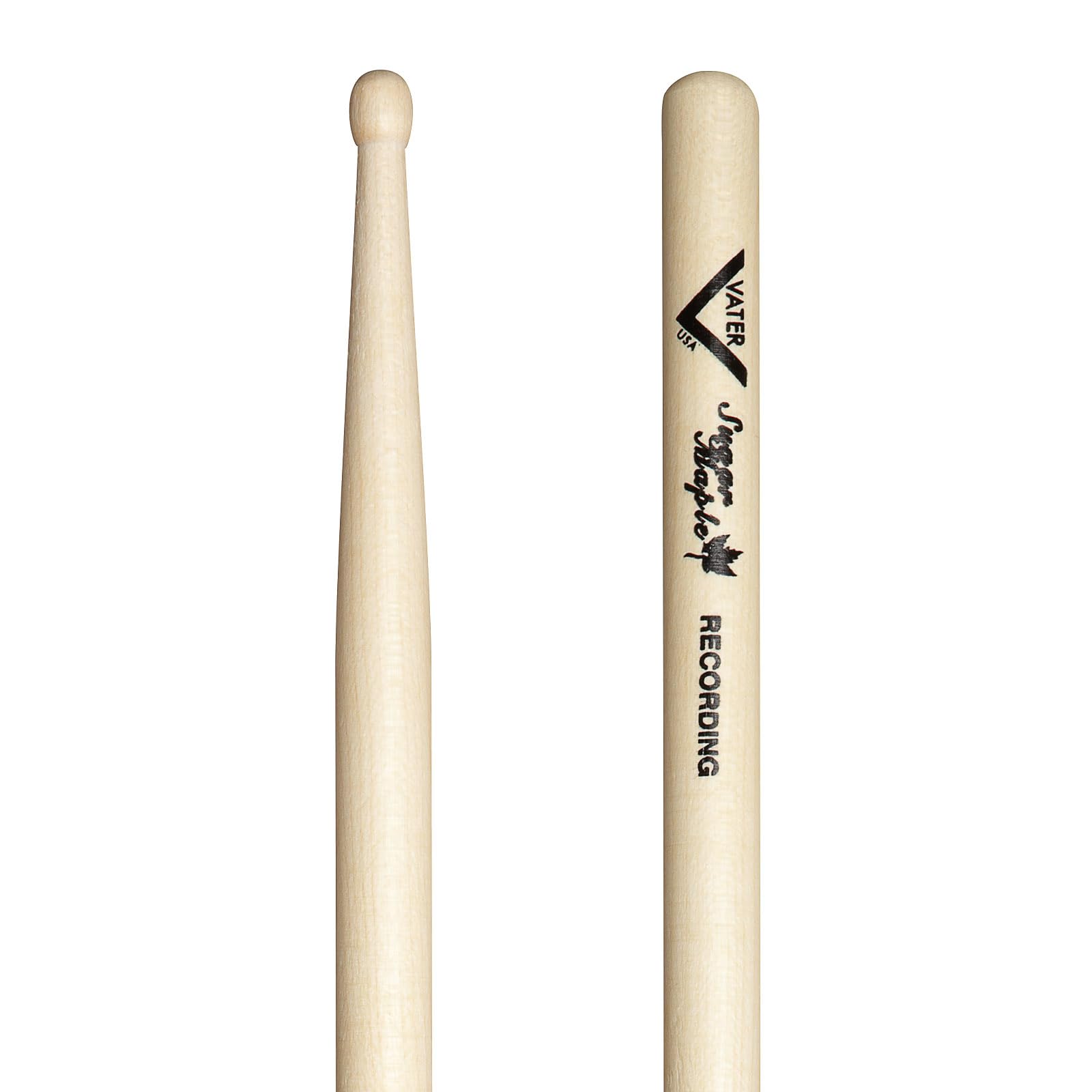 Drumsticks VHRECW - Recording American Hickory Series - Barrel Wood Tip