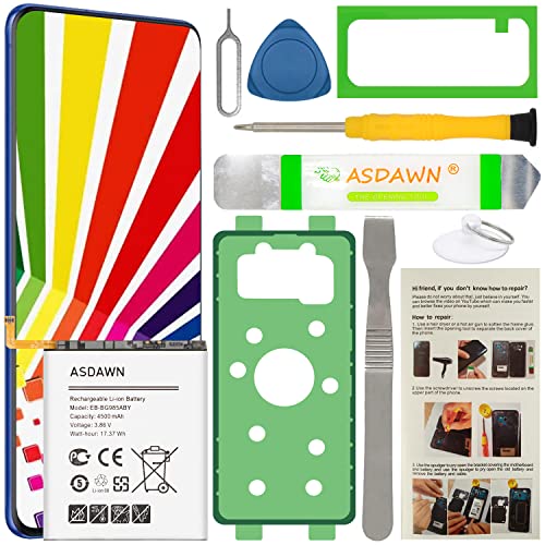 ASDAWN Galaxy S20+ Battery Replacement, EB-BG985ABY Battery for Samsung Galaxy S20 Plus 5G SM-G985 G985U/U1/A/T/P/V/R4/W/F with Repair Tool Parts + Installation Instruction
