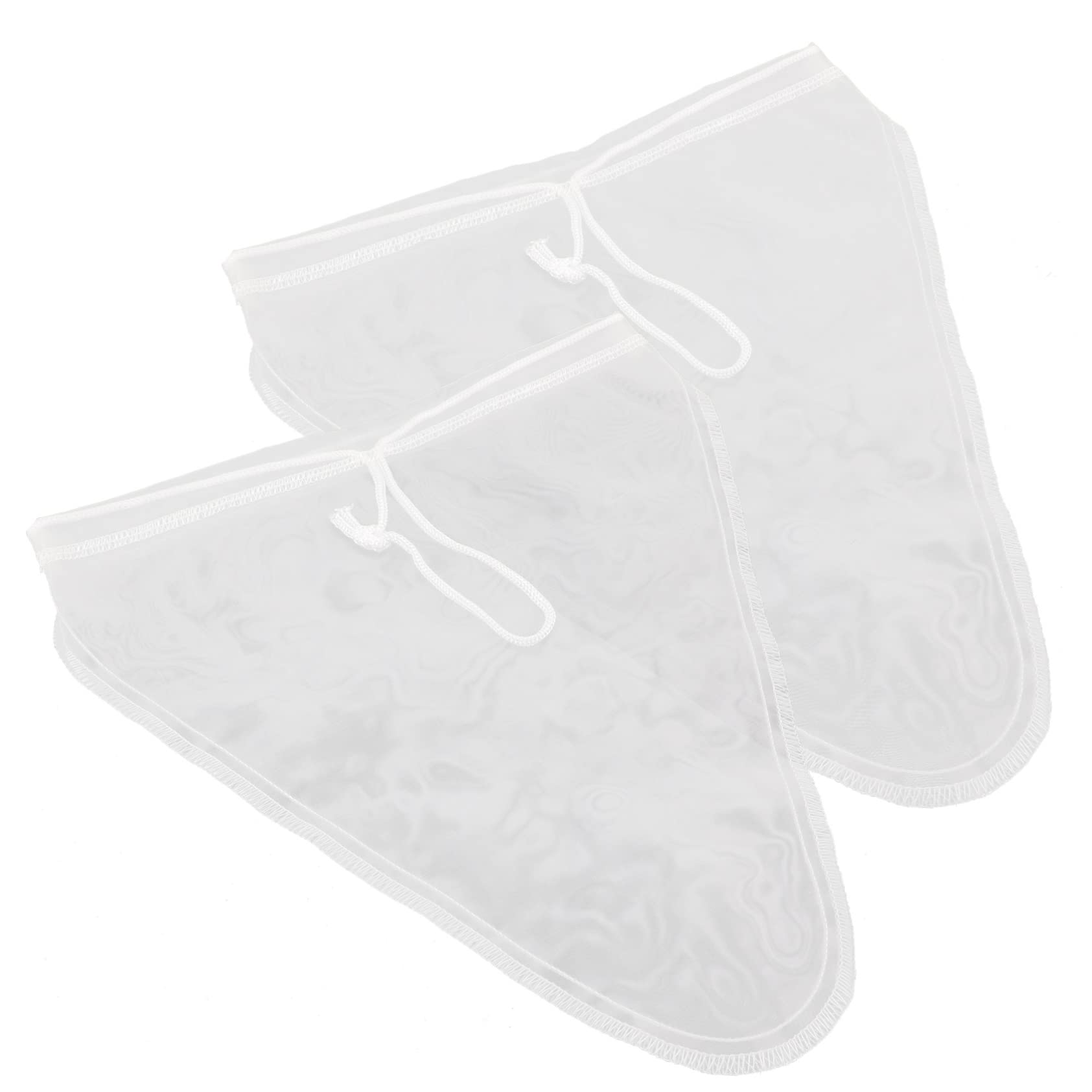 OUNONA 2sets Nylon Mesh Strainer Bag for Soybean Milk and Juice Filter Pouches and Easy to Use for Brewing Coconut Nuts and Homemade Drinks 2pcs*2