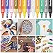 Morfone Acrylic Paint Marker Pens, Set of 12 Colors Markers Water Based Paint Pen for Rock Painting, Canvas, Photo Album, DIY Craft, School Project, Glass, Ceramic, Wood, Metal (Medium Tip)