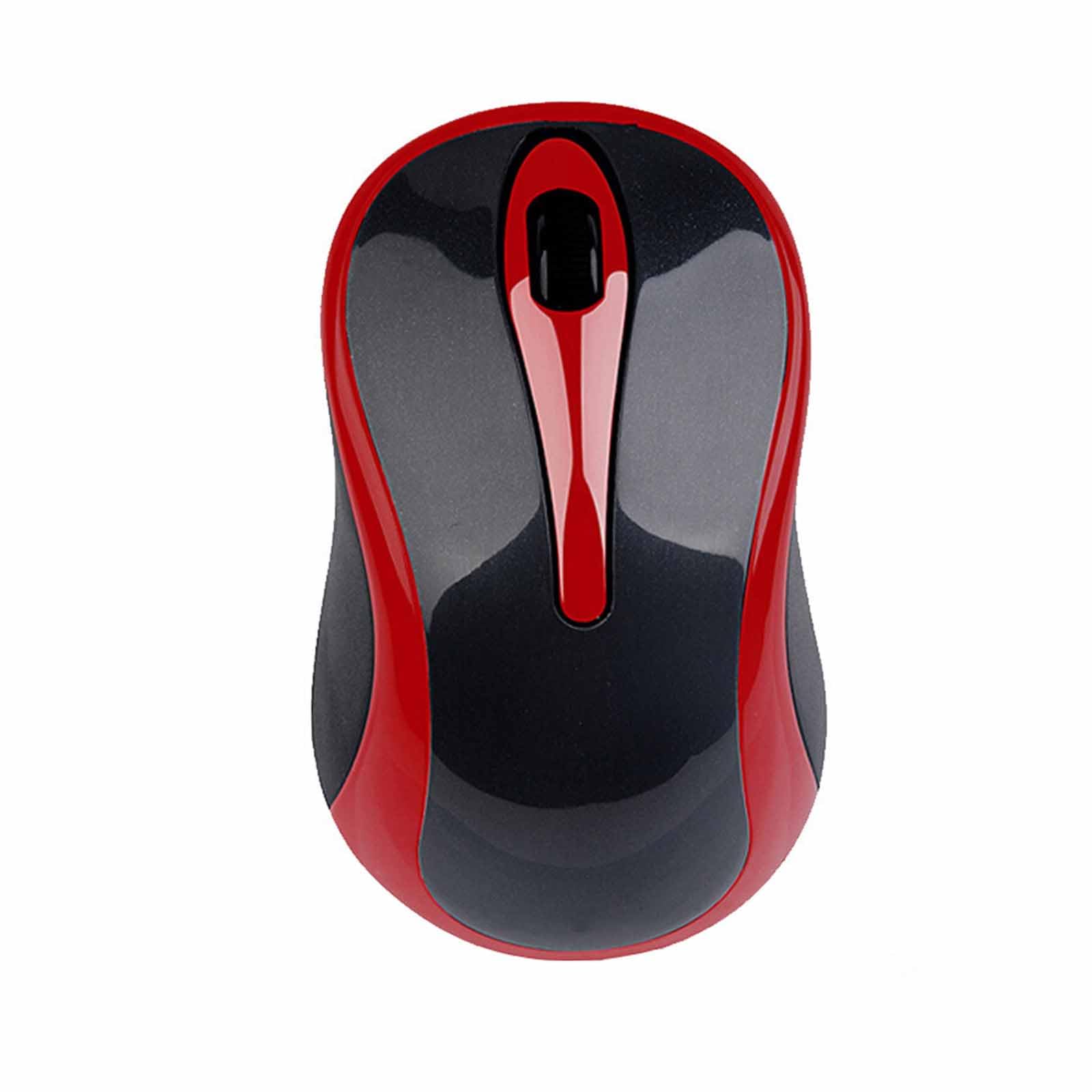 Mysz Mysz bezprzewodowa Mysz komputerowa do laptopa Usb Gaming Ergonomiczna mysz Urządzenie wskazujące Lekka przenośna mysz optyczna Mini 2,4 GHz 1000 dpi(Rosso)
