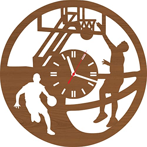Vinyl Basketball Wall Clock