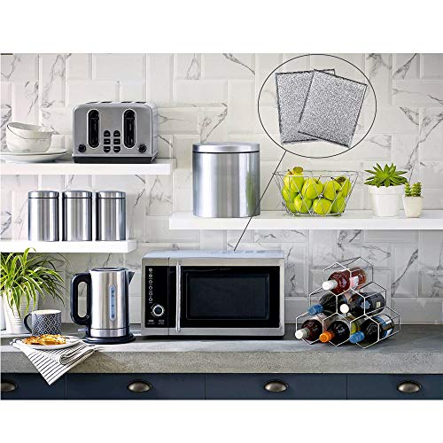 Podoy Wb6X486 Microwave Grease Filters Replacement Parts Compatible With Ge Hotpoint 9’’ By 7.75’’ Range Oven Hood Aluminum Filter (Pack Of 2) #TOP2