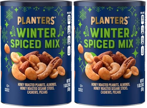 Planters Winter Spiced Mix Canister, 18.75 Ounce (Pack of 2)
