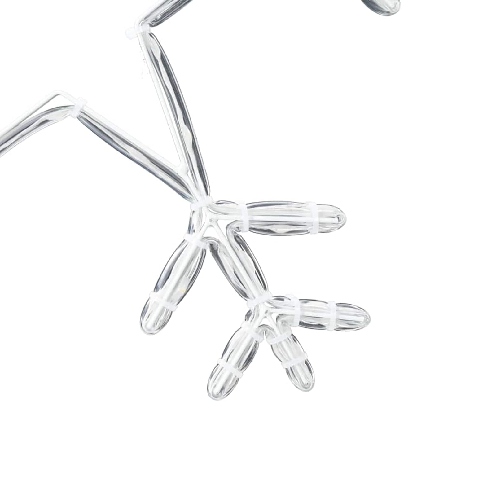 Gecheer Stella di Natale con Luci LED, Decorazione Illuminata per Casa 45x38 cm PVC, Stella Natalizia per Interni ed Esterni, Atmosfera Accogliente