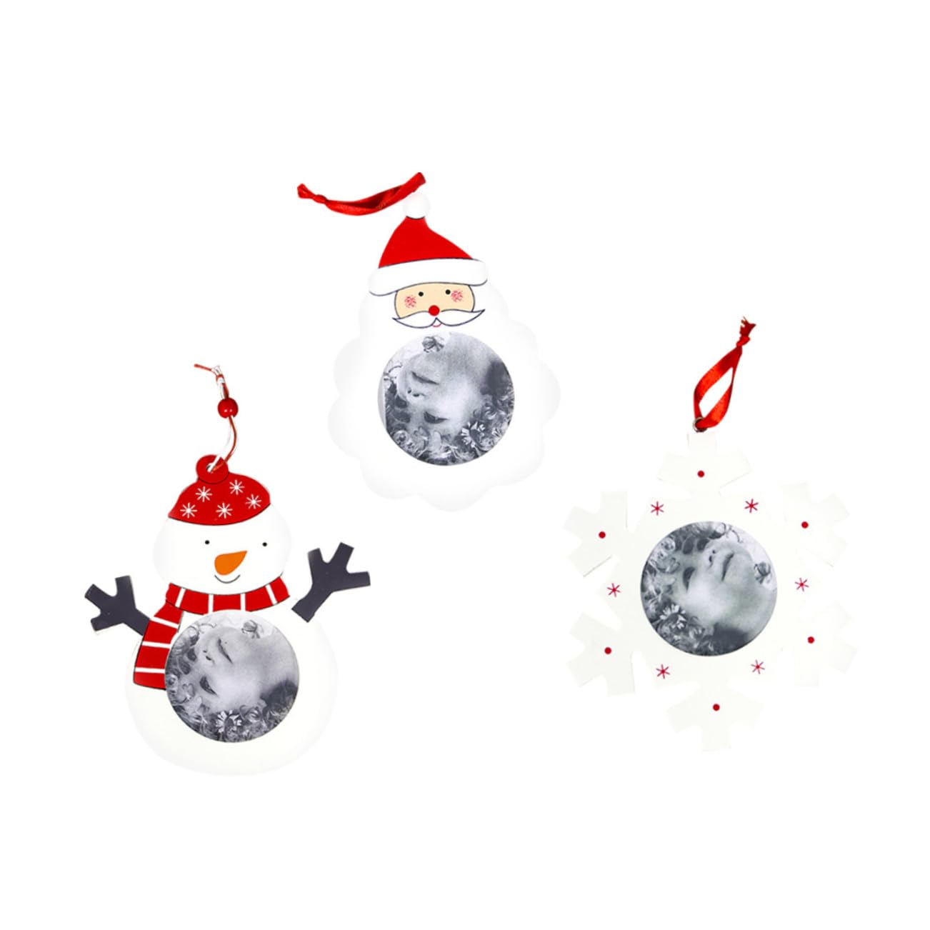 IMIKEYA 9 STK Weihnachtsschmuck weihnachtsdeko Party Christmas Decorations Door Weihnachtsbaum hängende Dekoration Weihnachtsfotorahmen Weihnachten Weihnachtsdekorationen Christbaumschmuck