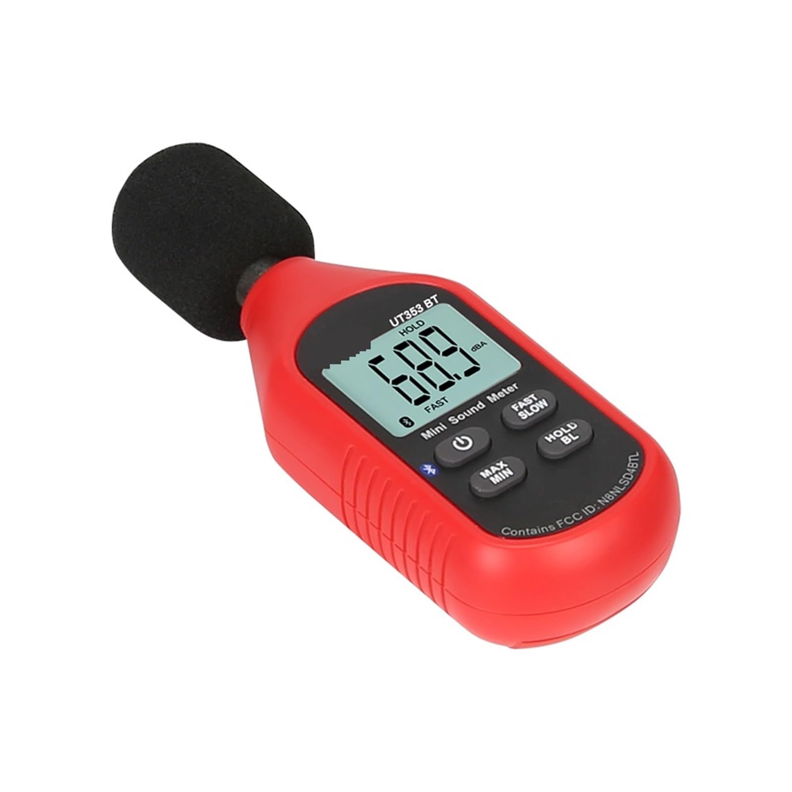 Fonometro Digitale Bluetooth Misuratore Di Rumore Tester 30-130dB Decibel Monitoraggio Misuratori Livello Sonoro Precisione Estremamente Elevata