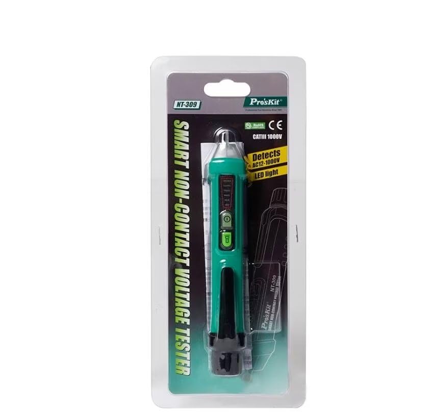 Vista 6 de Proskit NT-309-C Pluma de electrometro inductivo multifuncional para comprobar puntos de interrupción electricista pluma electroscopio sin contacto