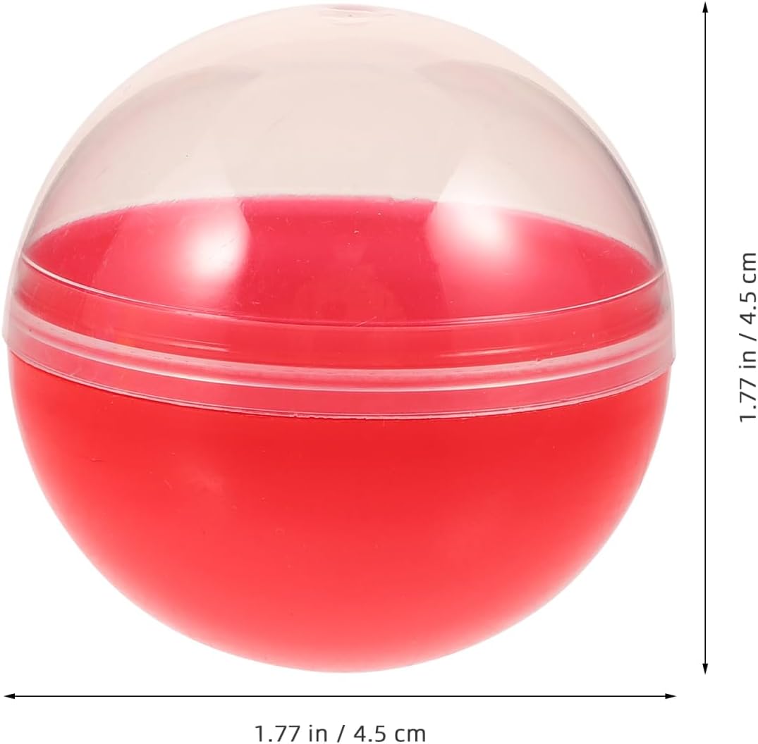 Sosoport Fillable Plastic Balls 1.77In Round Capsules 60 Pcs Multi-Function Empty Balls for Party Favors DIY Crafts Classroom Prizes