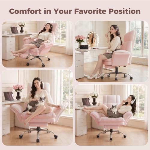 Image of Big and Tall Office Chair, Flip Armrests for Pets & Cross Legged Sitting
