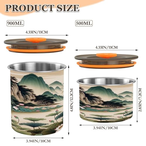 Recipiente hermético de acero inoxidable para café 30 oz miniatura 2