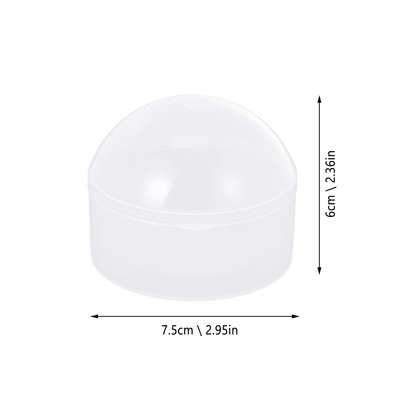 Hohopeti 10Pcs Transparent Cases Storage Box with Clip Holder for Travel Home Dustproof and Easy to Container