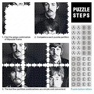 The Beatles Puzzle De 500 Pièces Casse-tête Durable pour Adultes|Matériaux Écologiques De Première Qualité|Cadeau pour Adultes Enfants|Groupe de Rock Musique 500pcs (52x38cm) - Les Beatles, Paul McCartney, John Lennon, RIngo Starr, George Harrison The Beatles Puzzle De 500 Pièces Casse-tête Durable pour Adultes|Matériaux Écologiques De Première Qualité|Cadeau pour Adultes Enfants|Groupe de Rock Musique 500pcs (52x38cm) – Image 4