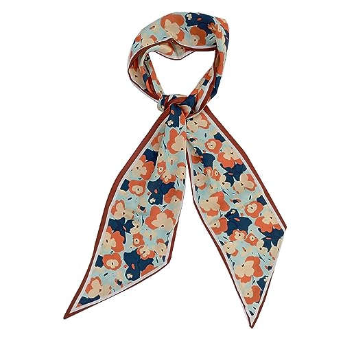 Scarf for Women Silk Feeling Satin Ribbon Bandana Neck Scarves