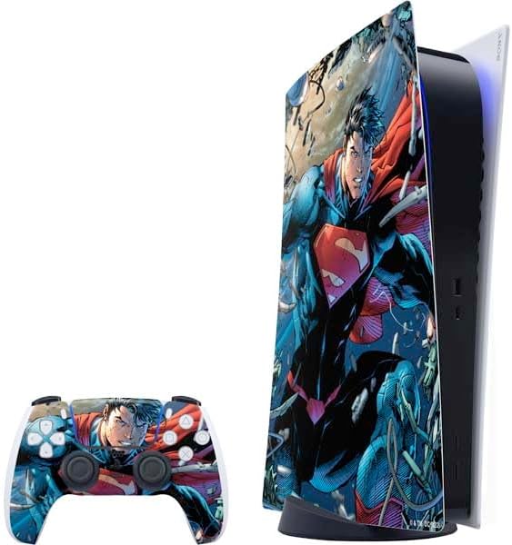 Skinit Decal Gaming Skin Compatible with PS5 Bundle - Officially Licensed DC Comics Superman Unchained #1 Original Cover Design