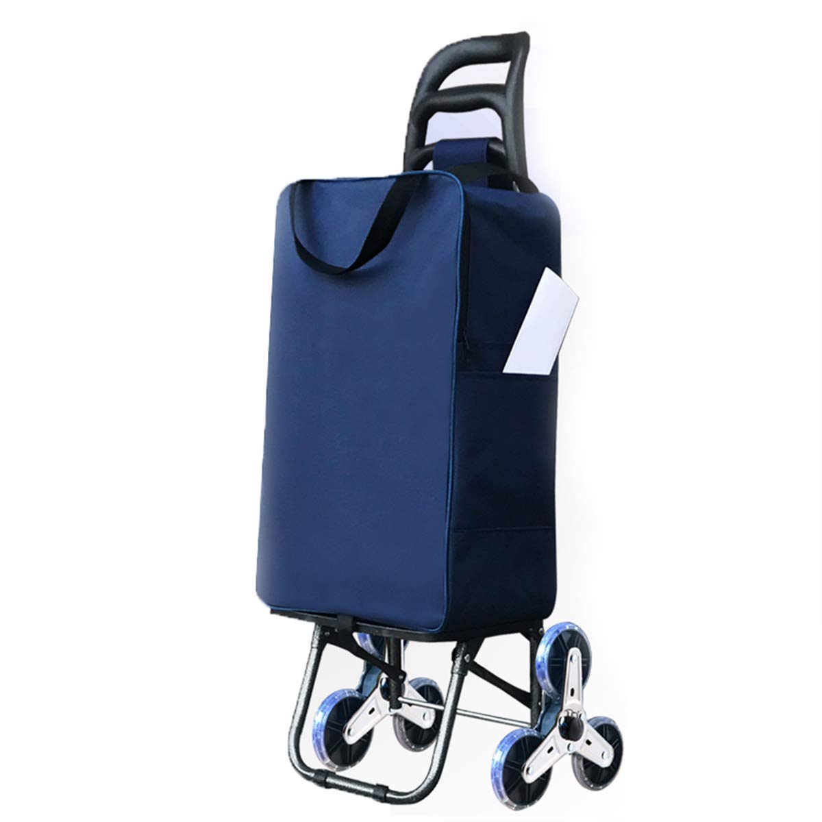 OLSKFUH Trolley Foldable Folding Wagon Cart With Waterproof Utility Bag Lightweight Shopping Hand Cart For Groceries And More,