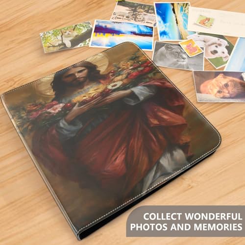 Álbum de Fotos Adhesivo DIY Scrapbook FLildon Cuero PU 3 Anillos 40 Páginas 11.8x11.2 pulgadas para Recuerdos miniatura 5