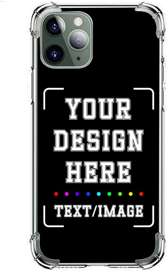 Personalized Picture Phone Case for iPhone 11 pro max, Custom Phone Cases Gifts for Women Men Slim Shockproof Protective Cover for iPhone