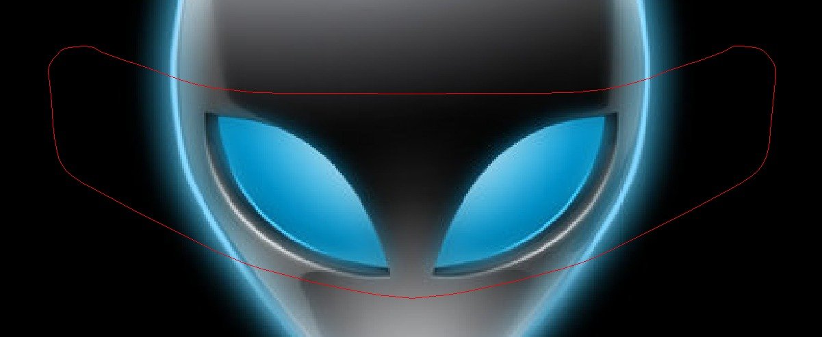 Alien Visor Tint Decal Graphic Sticker Helmet Fits: Icon Shoei Bell HJC Scorpion AGV V2 (V50 Alien)