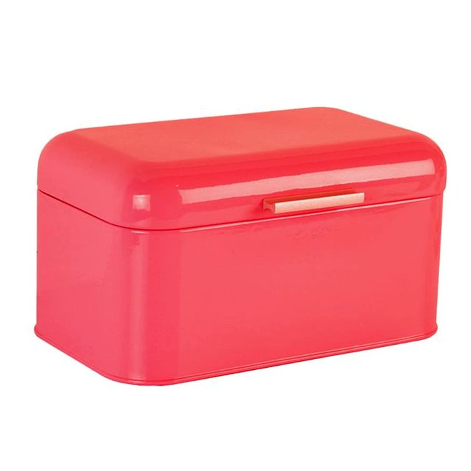 TLMDXTEU Bread Box Retro Metal Bread Bin Box Storage for Snacks Food for Kitchen Counter(Red)