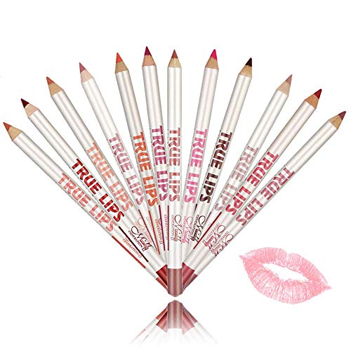 12 Colours Lip Liner Set Waterproof Lipstick Lip Liner Pencil Long Lasting Lipliner Pencil Set - Image 4