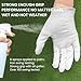 FINGER TEN Womens Ladies Golf Rain Gloves Pair Both Hand or 2 Pack Left Right Hand, Wet Hot Cool Grip, Fit Small Medium Large XL (White, Medium, Left)