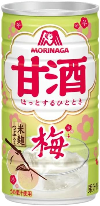 【1本67円！】森永 甘酒 梅 185g缶×30本入 1ケースが1999円！