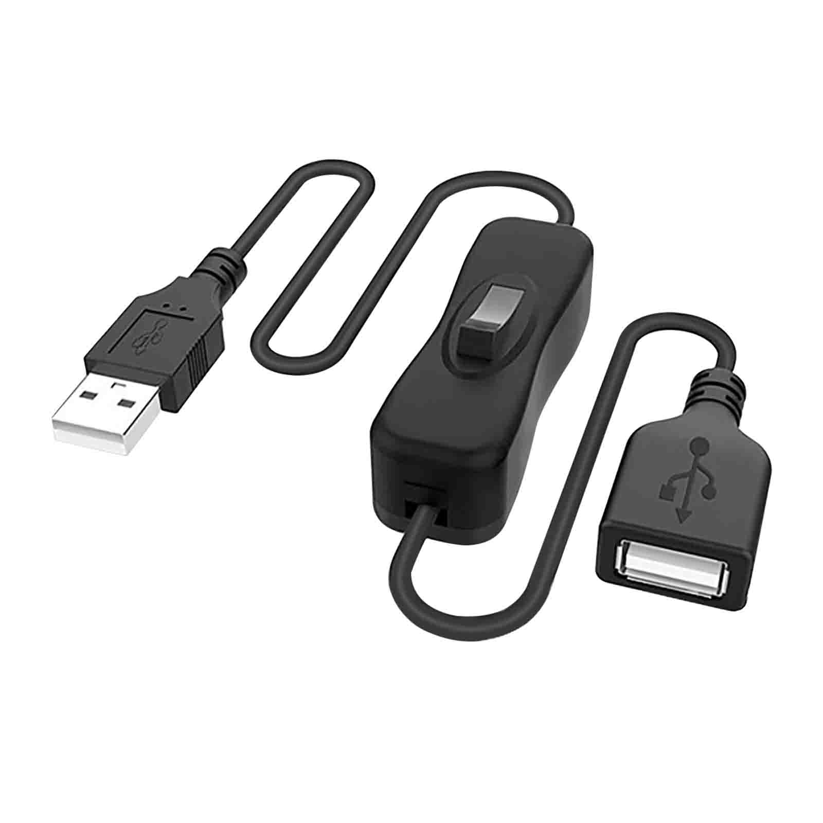 DR.WATCH Versatile USB Switch Cable (0.3M) - Convenient USB On/Off Switch for Driving Recorder, LED Desk Lamp, U S B Fan, and LED Strips (1)