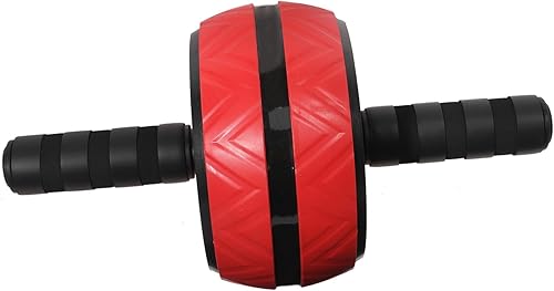 BESPORTBLE Red Ab Roller Wheel with Knee Pad for Core Strength Training Fitness Equipment for Abdominal Shoulder Arm and Leg Workout at Home