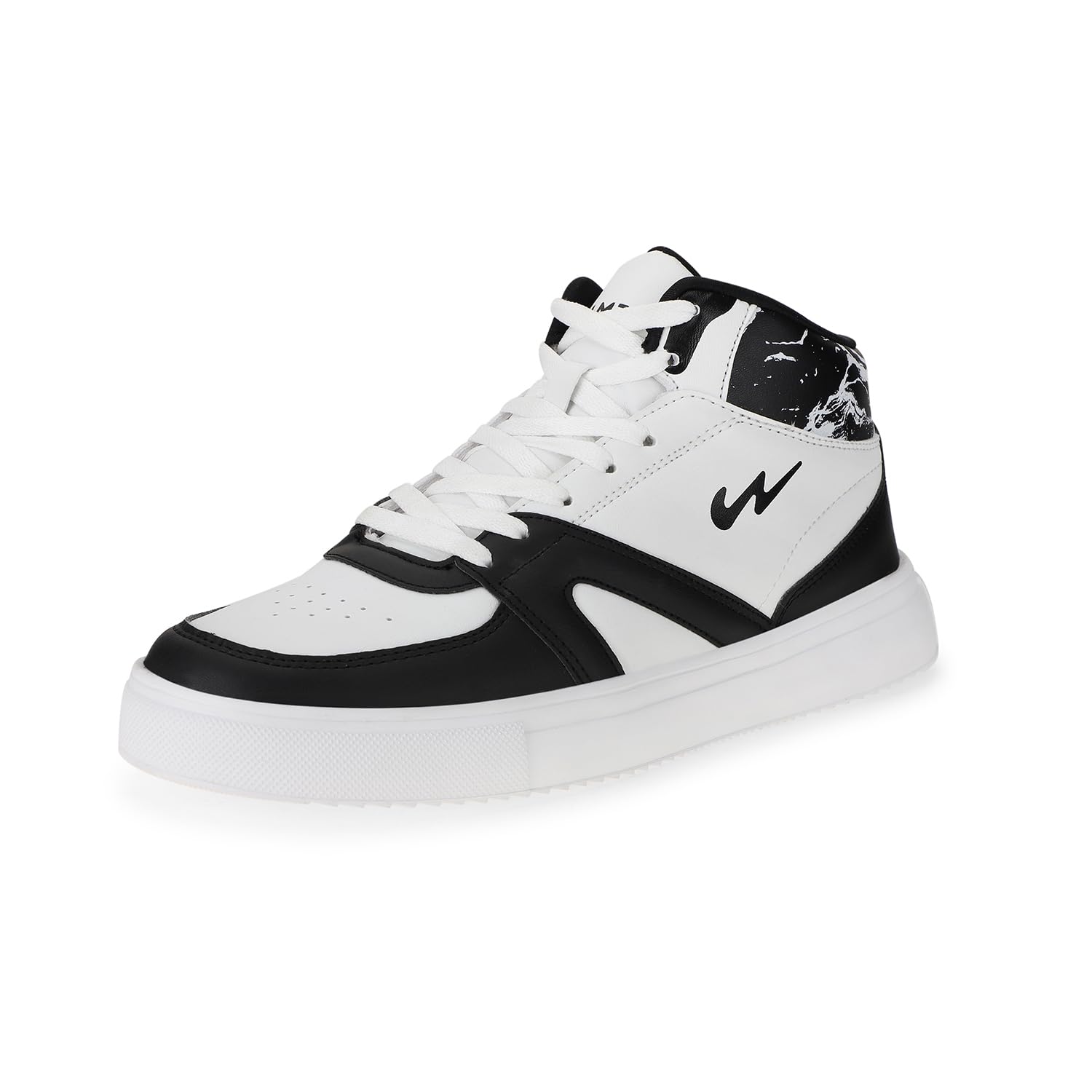 Campus Fence Sneakers For Men Stylish High Top Sneakers Comfortable Bubble Yoga Max Insole Water-Resistant Upper, Anti-Skid Outsole Lace-Up Casual Sneakers Shoes Wht/Blk, 10 UK (B0CGM2JP17) Amazon Price History, Amazon Price Tracker