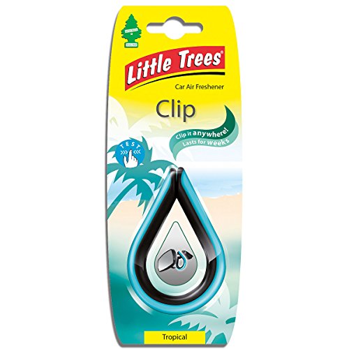 Little Trees Air Freshener Clip' - 'Tropical' Fragrance LTC005 - for Car and Home - 1 Unit
