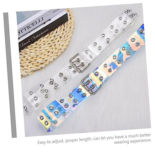 VANZACK 2Pcs Fashion PU Leather Waist Belts for Women Jeans Pants Accessory Chic Stylish Design for Dresses Casual Wear Unique Color Combination2